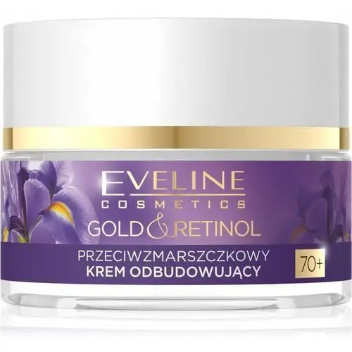 Eveline cosmetics gold & retinol regenerujący krem przeciwzmarszczkowy 70+ 50 ml