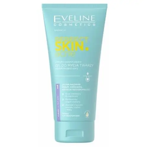 perfect skin.acne głęboko oczyszczający żel do mycia twarzy odblokowujący pory gesichtsgel 150.0 ml marki Eveline cosmetics