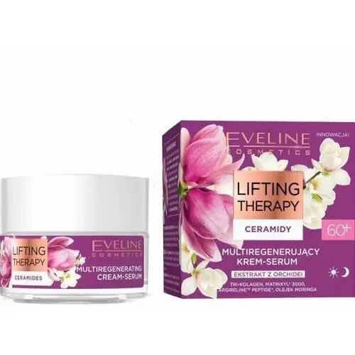 Eveline lifting therapy ceramidy 60+ multiregenerujący krem-serum na dzień i noc 50ml