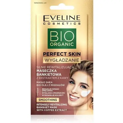 Eveline perfect skin maseczka rewitalizująca z ekstraktem z kawya 8ml