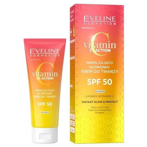Vitamin C 3x Action nawilżająco-ochronny krem do twarzy SPF50 30ml Eveline