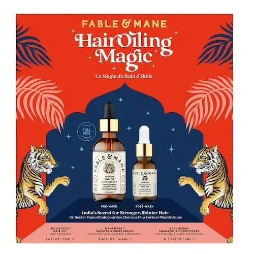 Fable & mane Hair oiling magic – zestaw olejków pielęgnacyjnych do włosów