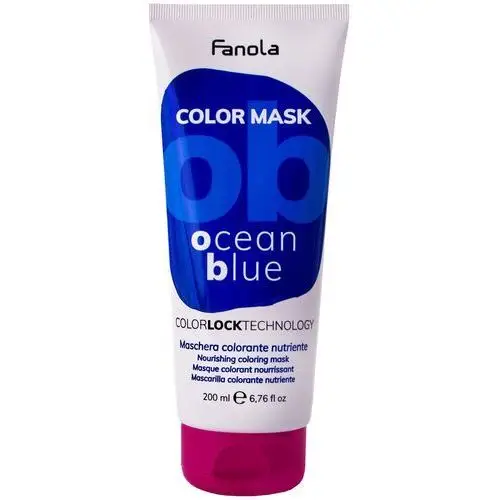 Color mask - maska koloryzująca do włosów, różne kolory 200ml ocean blue Fanola