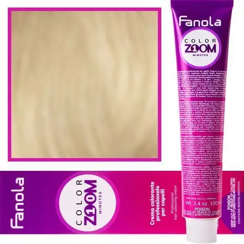 Fanola color zoom krem do farbowania włosów cała paleta 100 ml 10.0 platynowy blond, kolor blond