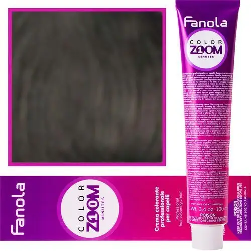 Fanola color zoom krem do farbowania włosów cała paleta 100 ml 3.0 ciemny kasztan, kolor kasztan