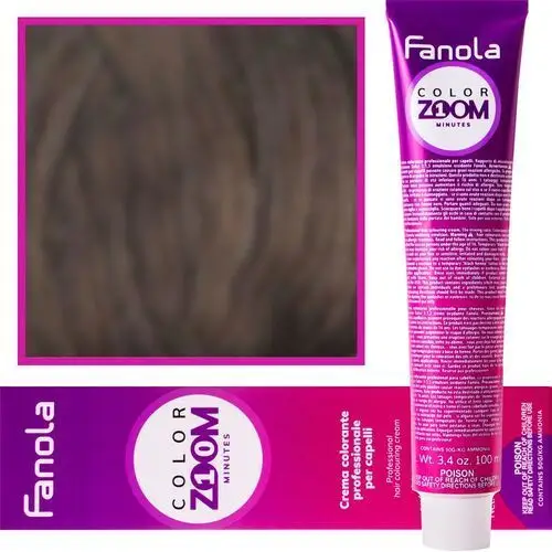 Fanola color zoom krem do farbowania włosów cała paleta 100 ml 4.0 kasztan, kolor kasztan