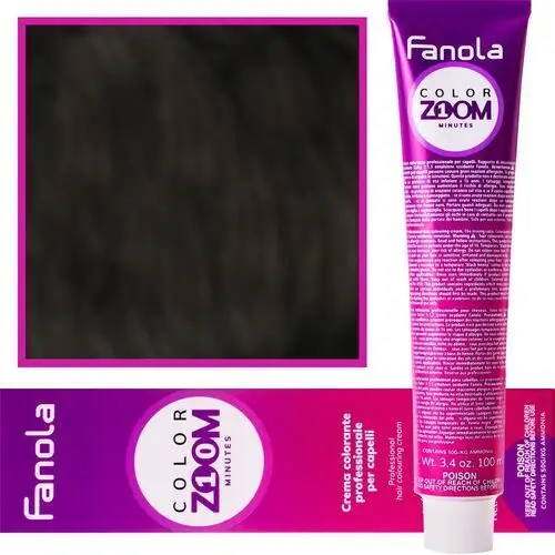 Color zoom krem do farbowania włosów cała paleta 100 ml 4.71 zimny brązowy kasztan Fanola