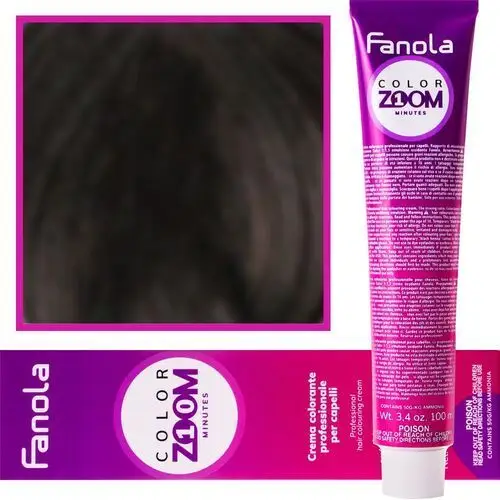 Fanola color zoom krem do farbowania włosów cała paleta 100 ml 6.71 zimny ciemny brązowy blond, kolor brąz