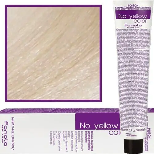 No yellow farba koloryzująca do włosów blond 100ml 10 ice - lodowy platynowy blond Fanola