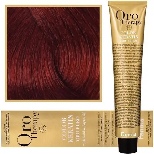 Fanola oro therapy - farba do włosów bez amoniaku, pełna paleta kolorów 6,606