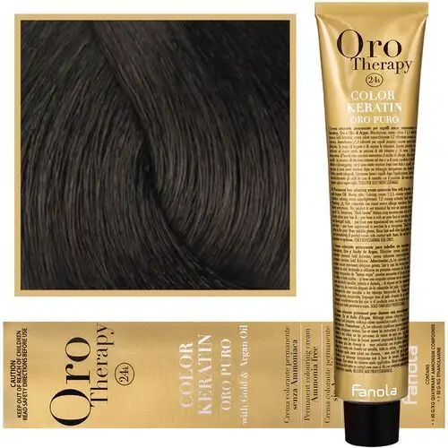 Fanola oro therapy - farba do włosów bez amoniaku, pełna paleta kolorów 3,0