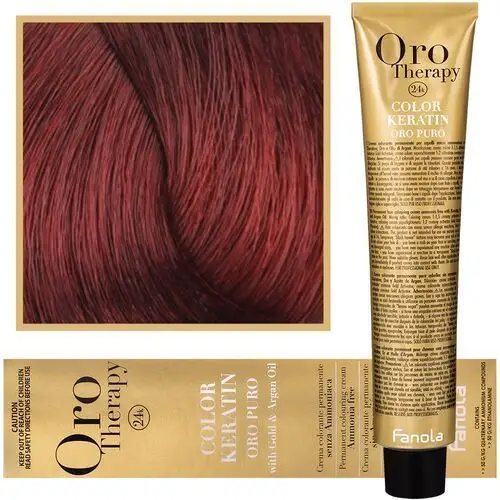 Fanola oro therapy - farba do włosów bez amoniaku, pełna paleta kolorów 5,6