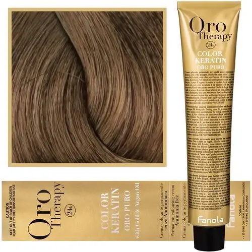 Fanola oro therapy - farba do włosów bez amoniaku, pełna paleta kolorów 7,31