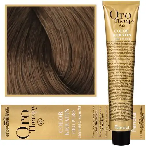 Fanola Oro Therapy - farba do włosów bez amoniaku, pełna paleta kolorów 8,00