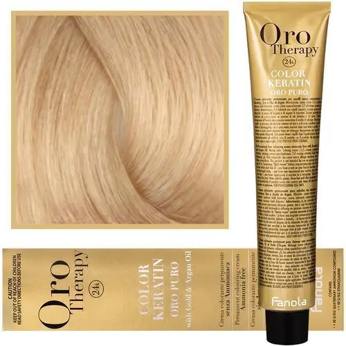 Fanola Oro Therapy - farba do włosów bez amoniaku, pełna paleta kolorów 9,0