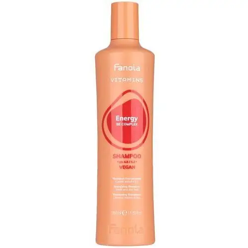 Fanola vitamins energy - szampon energetyzujący do włosów wypadających, 350ml