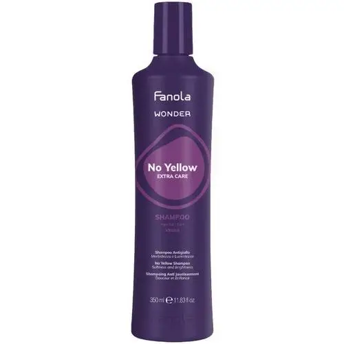 Wonder no yellow extra care shampoo szampon neutralizujący żółte odcienie 350 ml Fanola