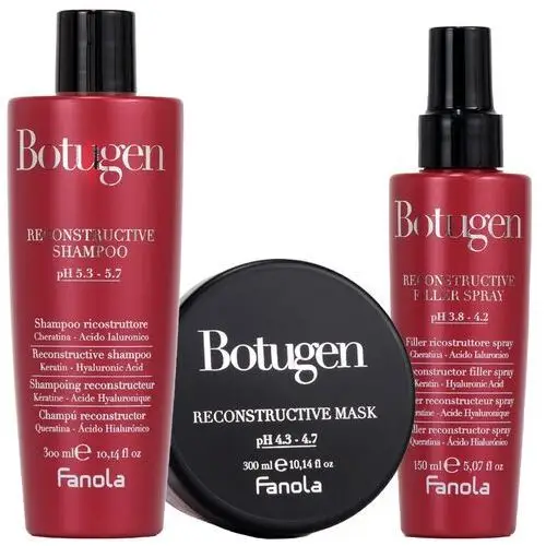 Fanola Zestaw Botugen Szampon 300 ml Maska 300 ml Filler Spray 150 ml