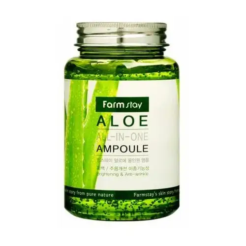 FarmStay - Aloe All-In-One Ampoule, 250ml - serum nawilżająco-kojące