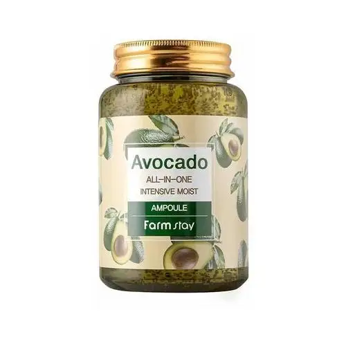 FarmStay - Avocado all-in-one ampoule, 250ml - ujędrniająco-nawilżające serum do twarzy