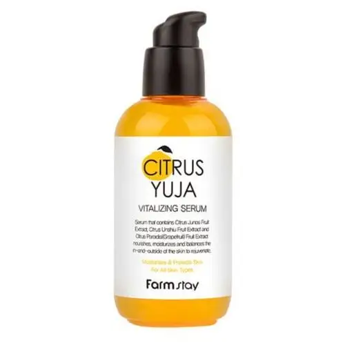 FarmStay - Citrus Yuja Vitalizing Serum, 100ml - rewitalizujące serum do twarzy
