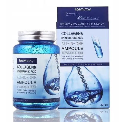 Farmstay Collagen ampoule Ampułka z kwasem hialuronowym i kolagenem 250 ml