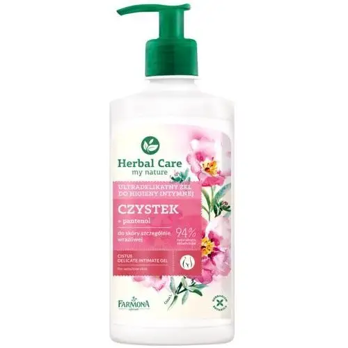 Farmona Herbal Care Cistus delikatny żel do higieny intymnej do skóry wrażliwej 94% Natural Ingredients (Gently Cleanse and Soothe Irritations) 330 ml