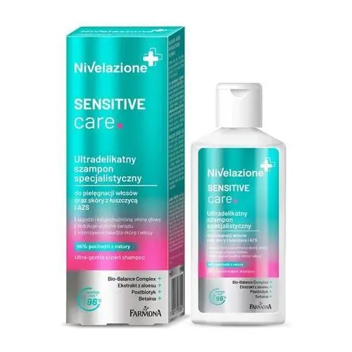 Nivelazione+ ultradelikatny szampon specjalistyczny sensitive care do włosów i skóry z łuszczycą i azs 100ml Farmona