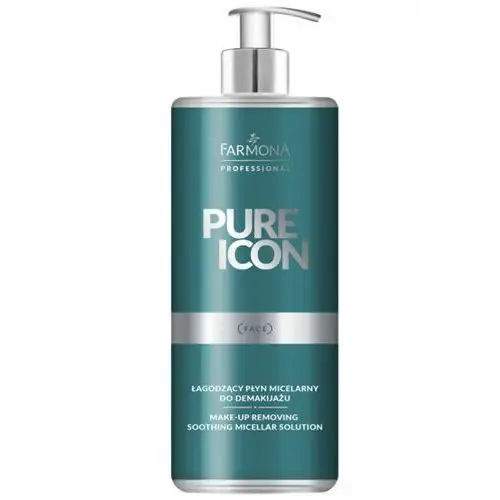 Pure icon make-up removing soothing micellar solution łagodzący płyn micelarny do demakijażu twarzy i oczu Farmona