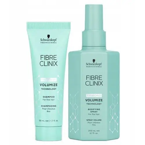 Fibre Clinix Schwarzkopf Volumize spray szampon zwiększające objętość