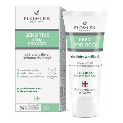 FLOS-LEK EYE CARE EXPERT Delikatny krem pod oczy do skóry wrażliwej 30 ml,1