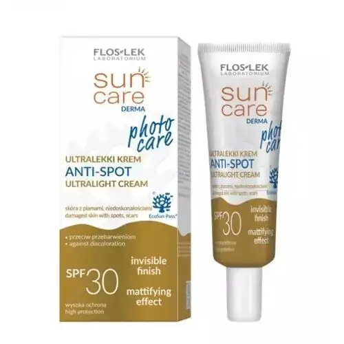 Flos-lek sun care derma anti-spot ultralekki krem przeciw przebarwieniom spf30 30ml Floslek