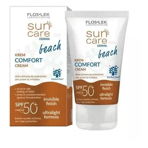 Floslek Flos-lek sun care derma beach krem comfort do twarzy i ciała spf50+ 50ml