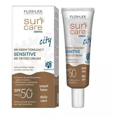 FLOS-LEK Sun Care Derma City Krem tonujący BB Sensitive SPF50+ 30ml