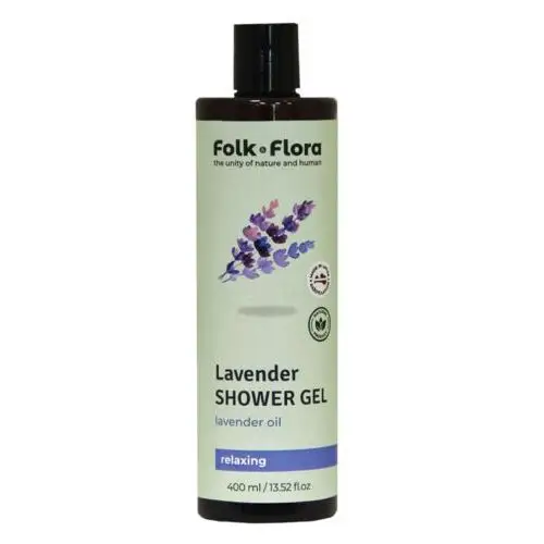 Folk & flora lavender relaksujący żel pod prysznic 400 ml