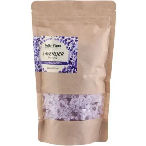 Lavender sól do kąpieli relaksacyjna 500 g Folk & flora