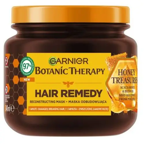 Botanic therapy honey treasures maska do włosów zniszczonych i łamliwych 340 ml Garnier