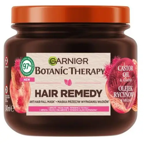 Botanic therapy maska przeciw wypadaniu włosów olejek rycynowy i migdał 340ml Garnier