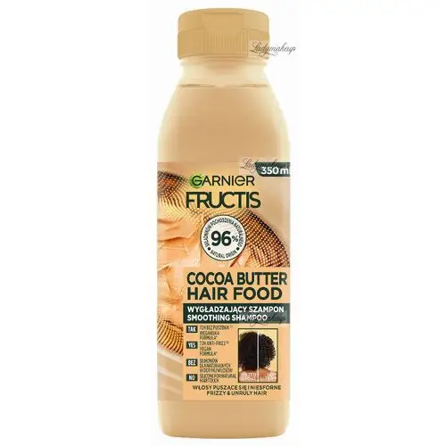 Fructis Hair Food Szampon do włosów wygładzający Cocoa Butter - do włosów puszących się i niesfornych 350ml, 0366281 2