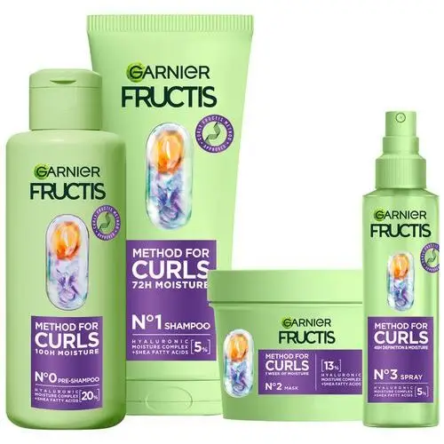 Fructis method for curls set Garnier