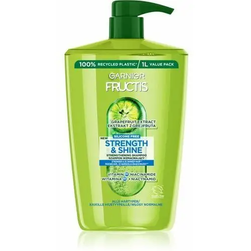 Fructis strength & shine szampon wzmacniający do wszystkich rodzajów włosów 1000 ml Garnier