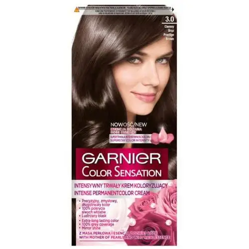 Krem koloryzujący do włosów 3.0 prestiżowy ciemny brąz Garnier