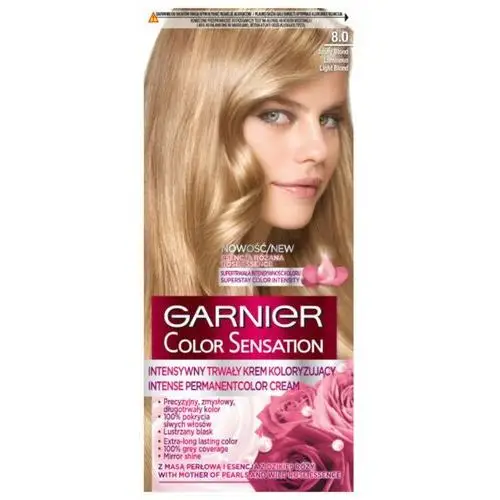 Krem koloryzujący do włosów 8.0 Świetlisty Jasny Blond Garnier