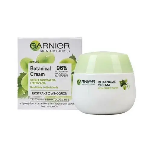 Krem nawilżający do twarzy Garnier Skin Naturals Botanical Grape Extract (Dla kobiet)