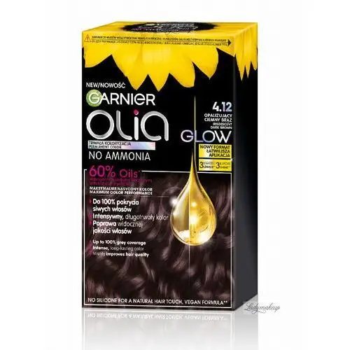 Olia farba do włosów 4.12 Irisdescent Dark Brown, kolor brąz 2