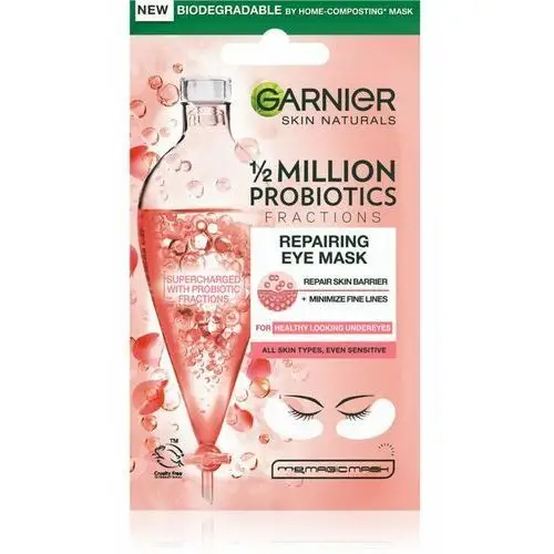Garnier Skin Naturals 1/2 Million Probiotics Repairing Eye Mask maseczka na okolice oczu 1 szt dla kobiet