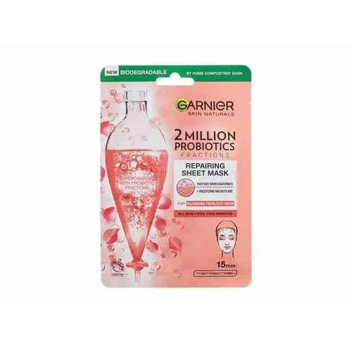 Garnier skin naturals 2 million probiotics repairing sheet mask maseczka do twarzy 1 szt dla kobiet