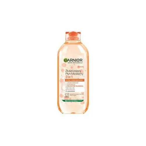Garnier - skin naturals - złuszczający płyn micelarny 3w1 - 1% pha + kwas glikolowy - 400 ml