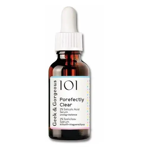 Geek and gorgeous - porefectly clear - serum oczyszczające pory z 2% kwasem salicylowym, 30ml Geek&gorgeous