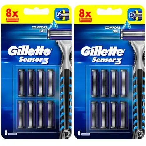 Gillette Blue 3 sensor wkłady ostrza 16 szt